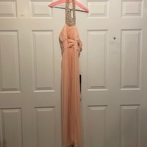 Long Pink Peach Dress size 9